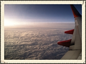 Sunset in Flight